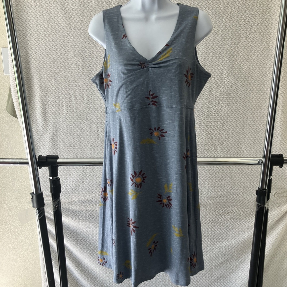 Toad & Co Rosemarie Dress Size M Floral Print Stretch A Line Comfort Stretch